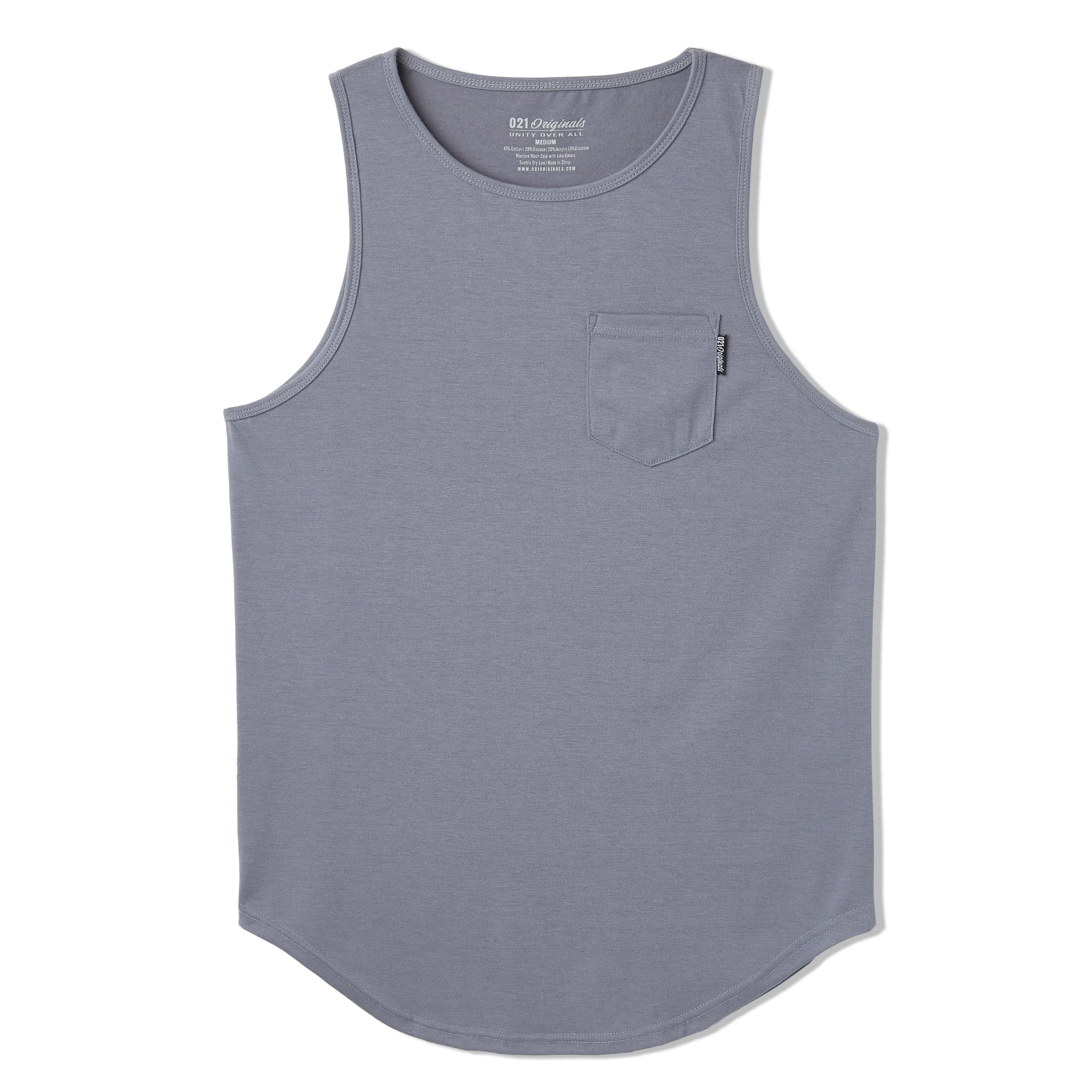 021 ESSENTIAL DROP-CUT TANK - GRAPHITE