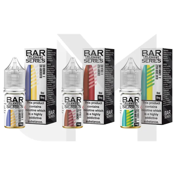 10mg Bar Series Blends 10ml Nic Salts (50VG/50PG)