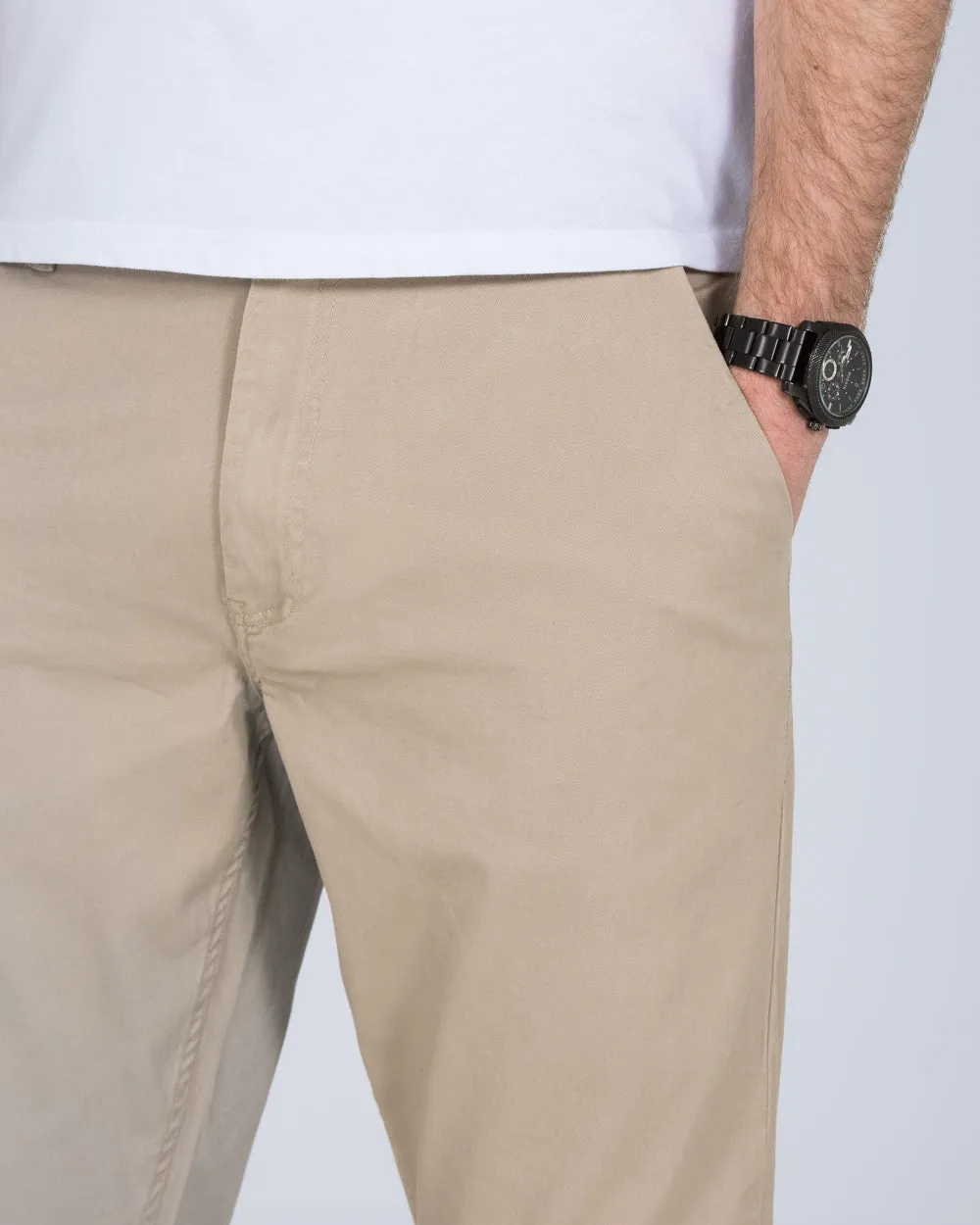 2t Marco Regular Fit Tall Chinos (beige)