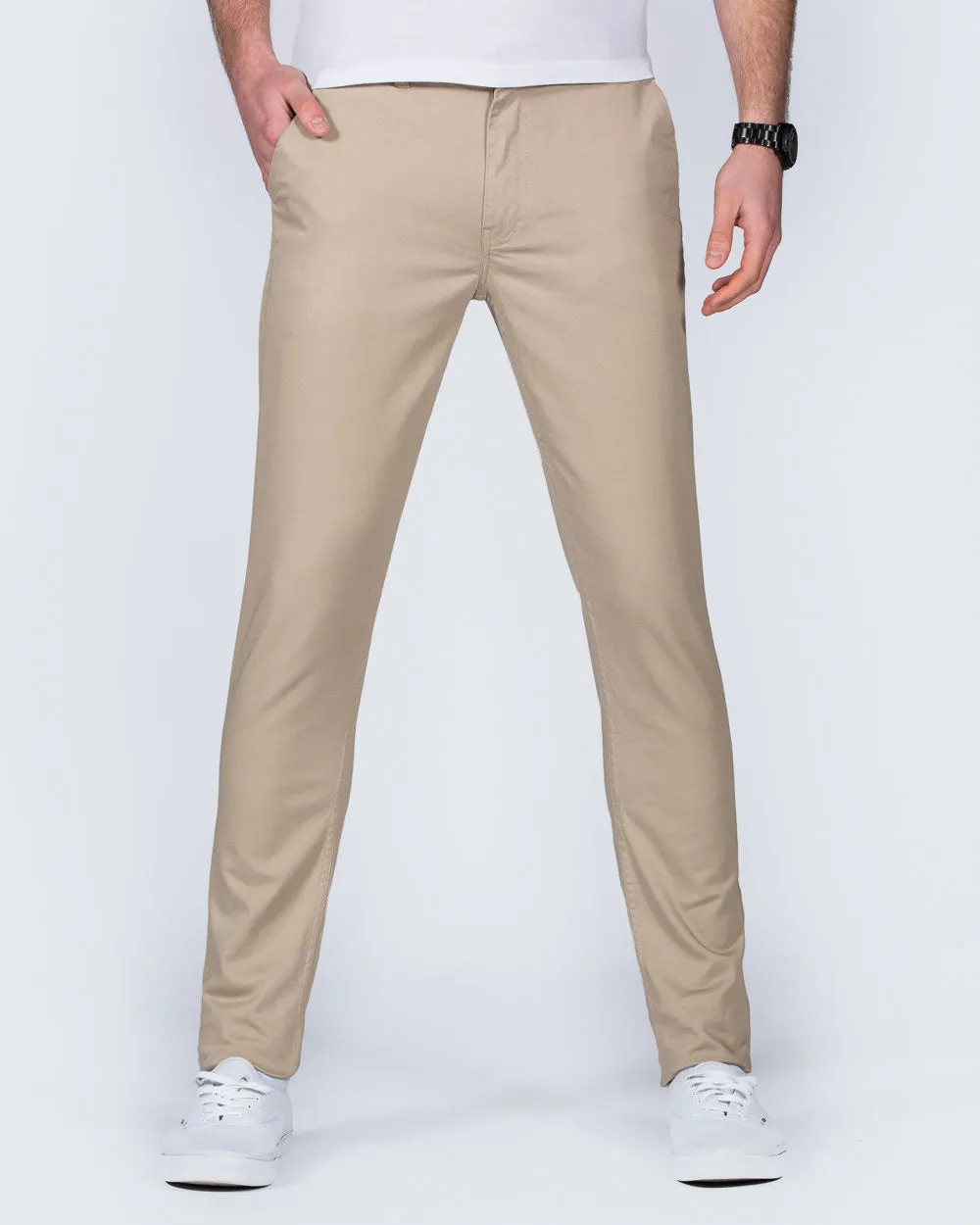 2t Oliver Slim Fit Tall Chinos (beige)