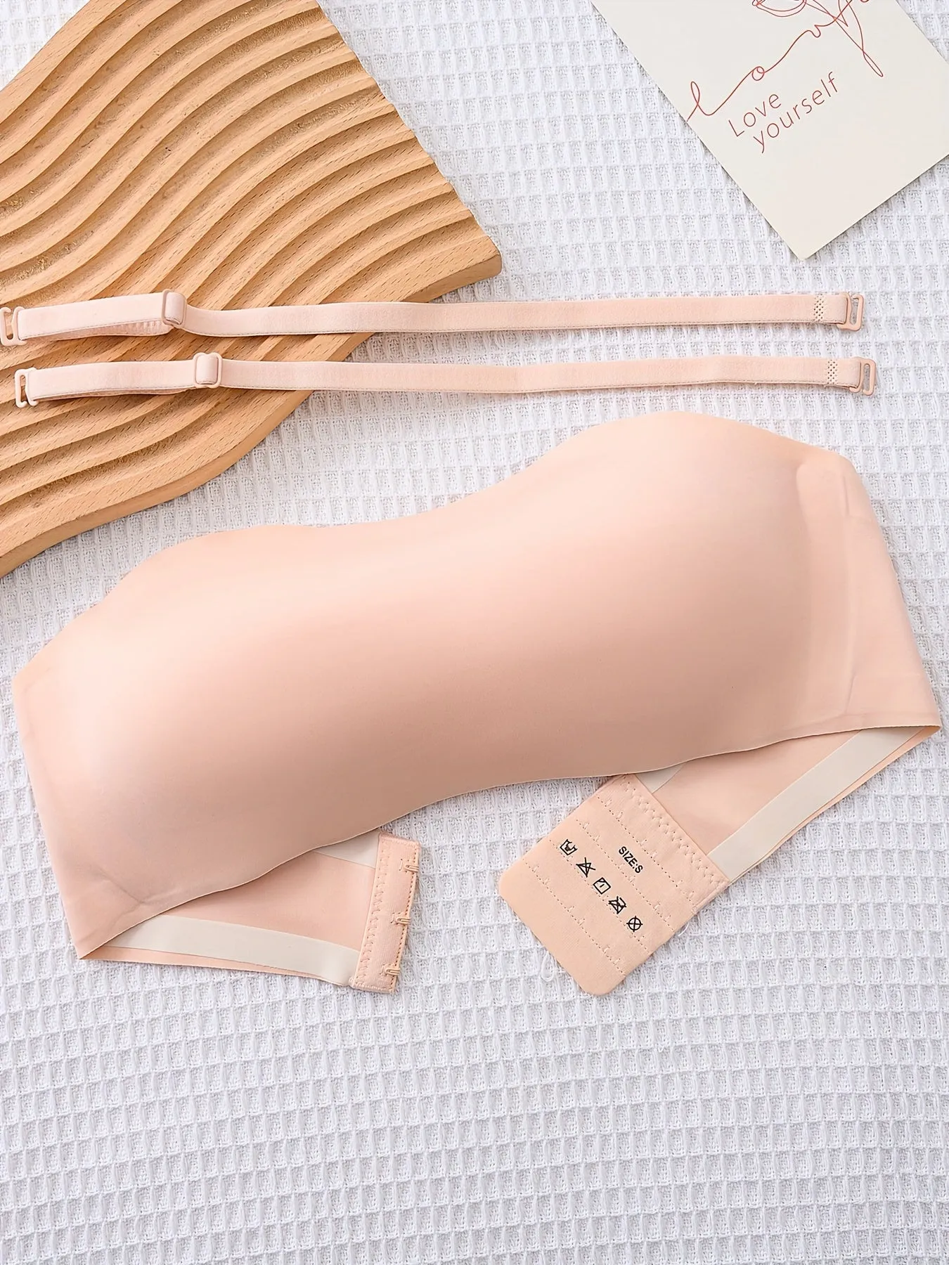 3pcs Girls Comfy Bandeau Solid Wireless Simple Seamless Bras