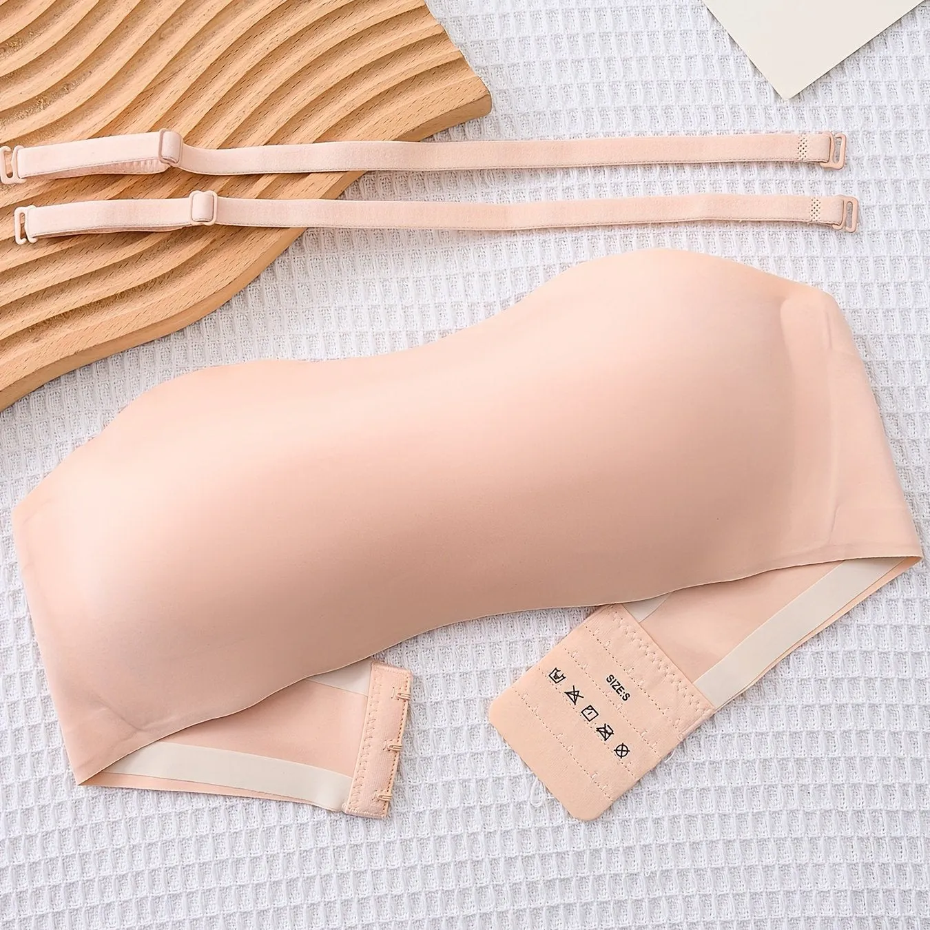3pcs Girls Comfy Bandeau Solid Wireless Simple Seamless Bras
