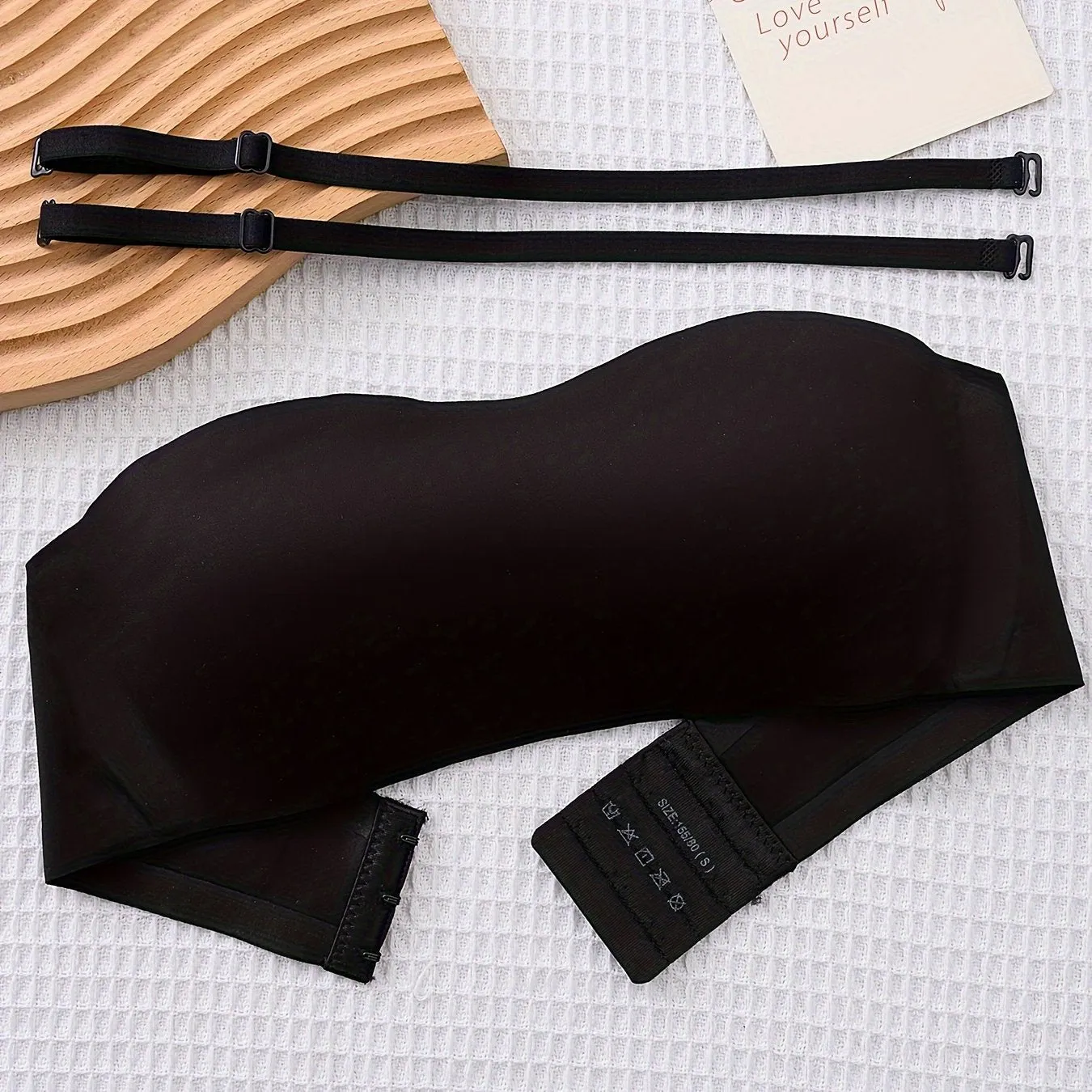 3pcs Girls Comfy Bandeau Solid Wireless Simple Seamless Bras