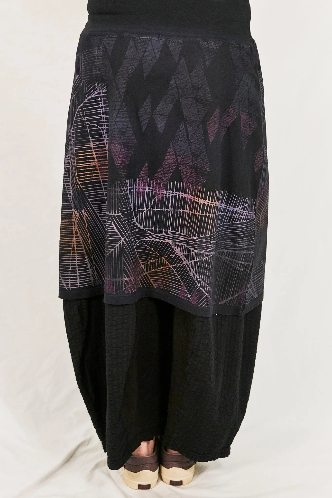 4169 Layer Skirt Black Amsterdam Maps-P