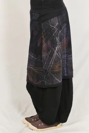 4169 Layer Skirt Black Amsterdam Maps-P