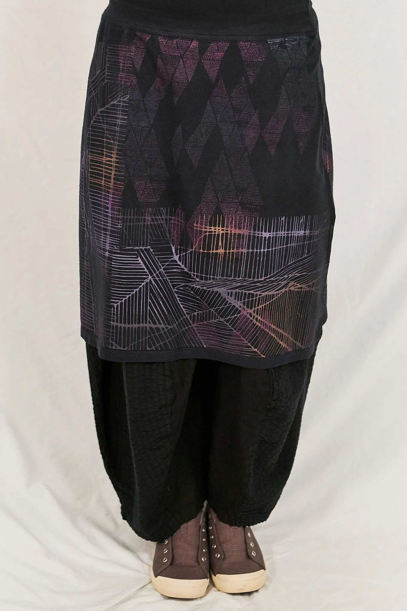 4169 Layer Skirt Black Amsterdam Maps-P