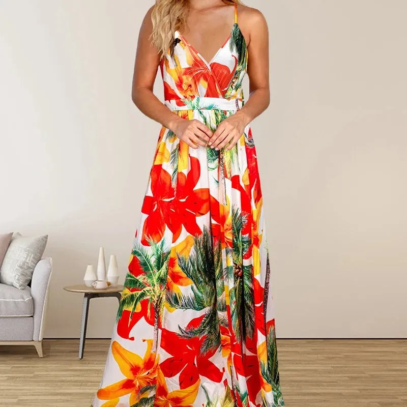 Ada - Long dress with multicolor print