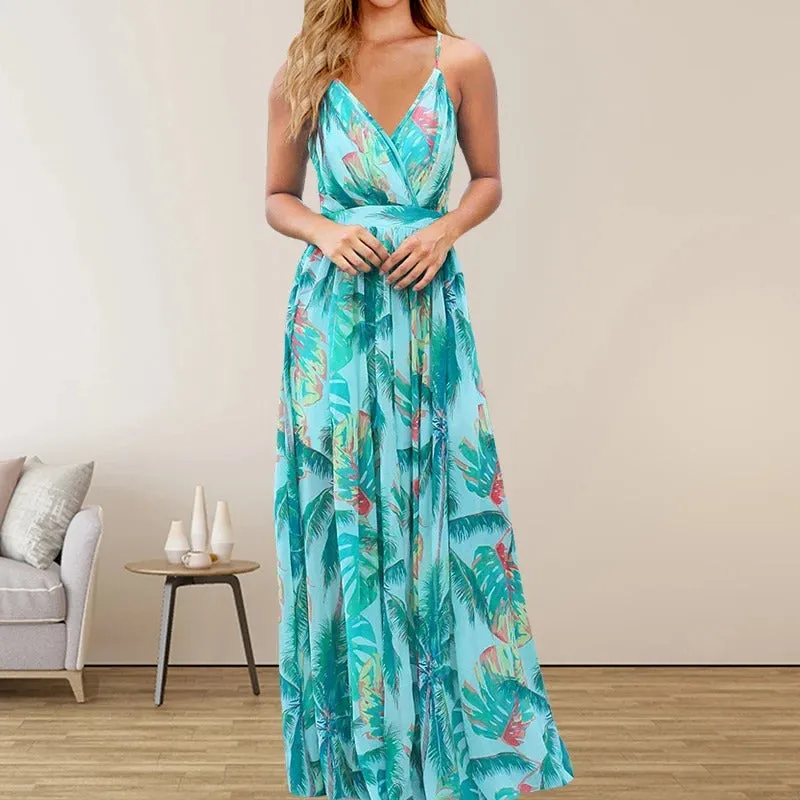 Ada - Long dress with multicolor print