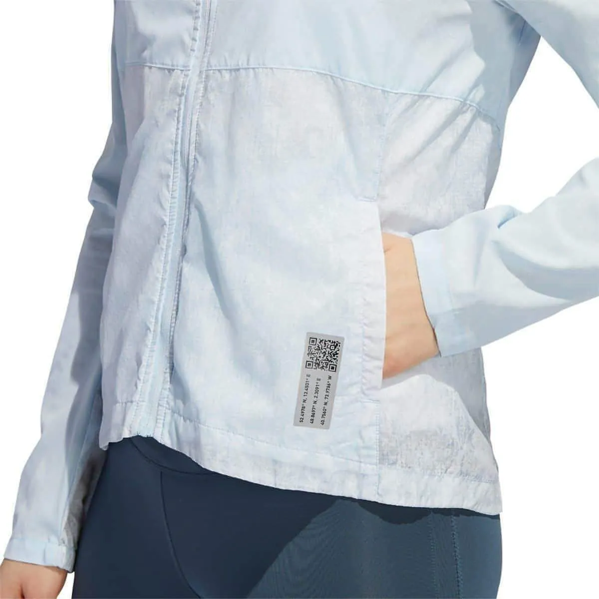 adidas Own The Run HD Windbreaker Womens Running Jacket - Blue