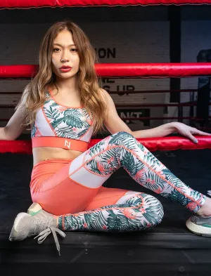 Aero Dry Floral Sports Bra