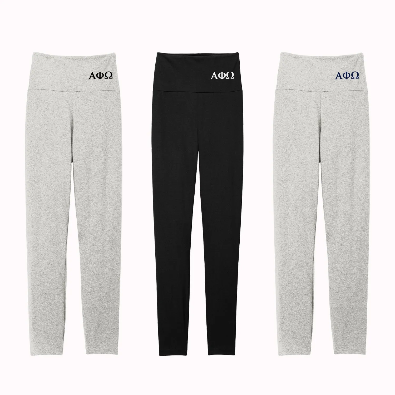 Alpha Phi Omega High Waist Leggings