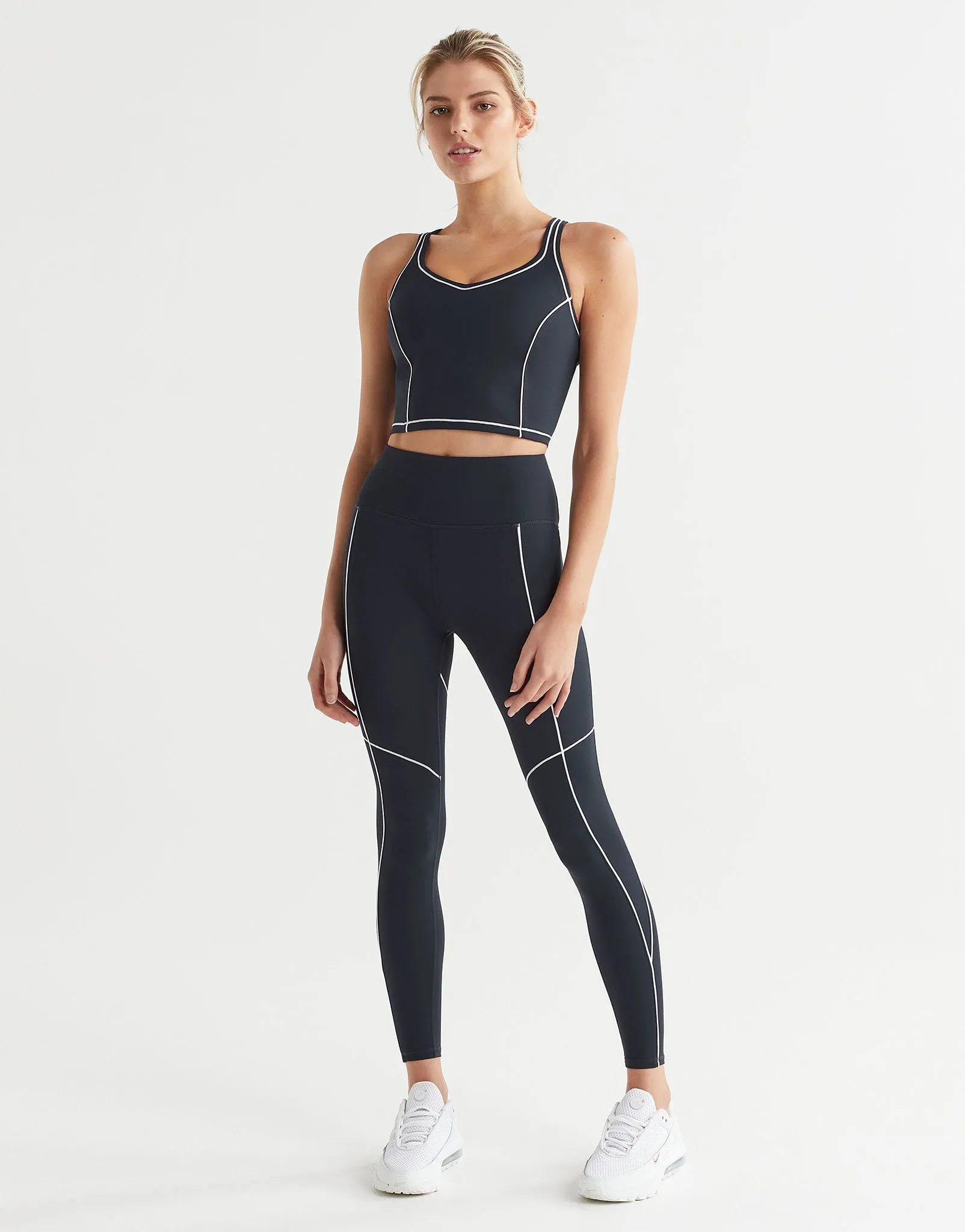 AMARA Legging - Navy/White