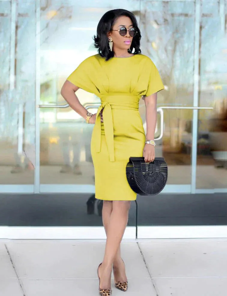 Amelia - Short-sleeved dress for women