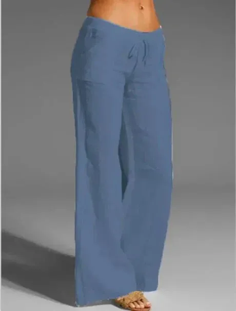 Annelise® | Airy And Stylish White Linen Trousers For Women
