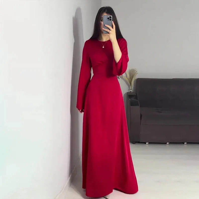Aria - Long women's satin dresses