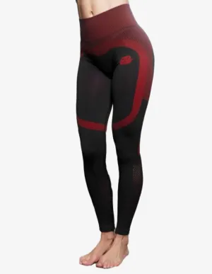 Aurora 2.0 High Waist Legging – Black & Red