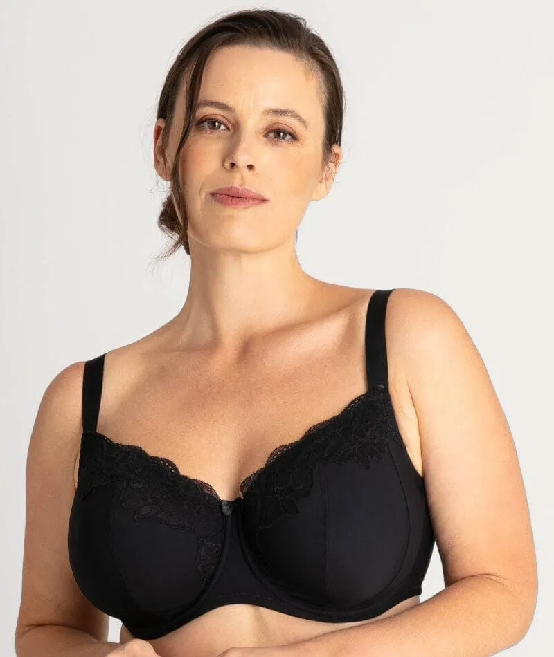 Ava & Audrey Jacqueline Full Cup Underwired Bra 2 Pack - Black/Blush