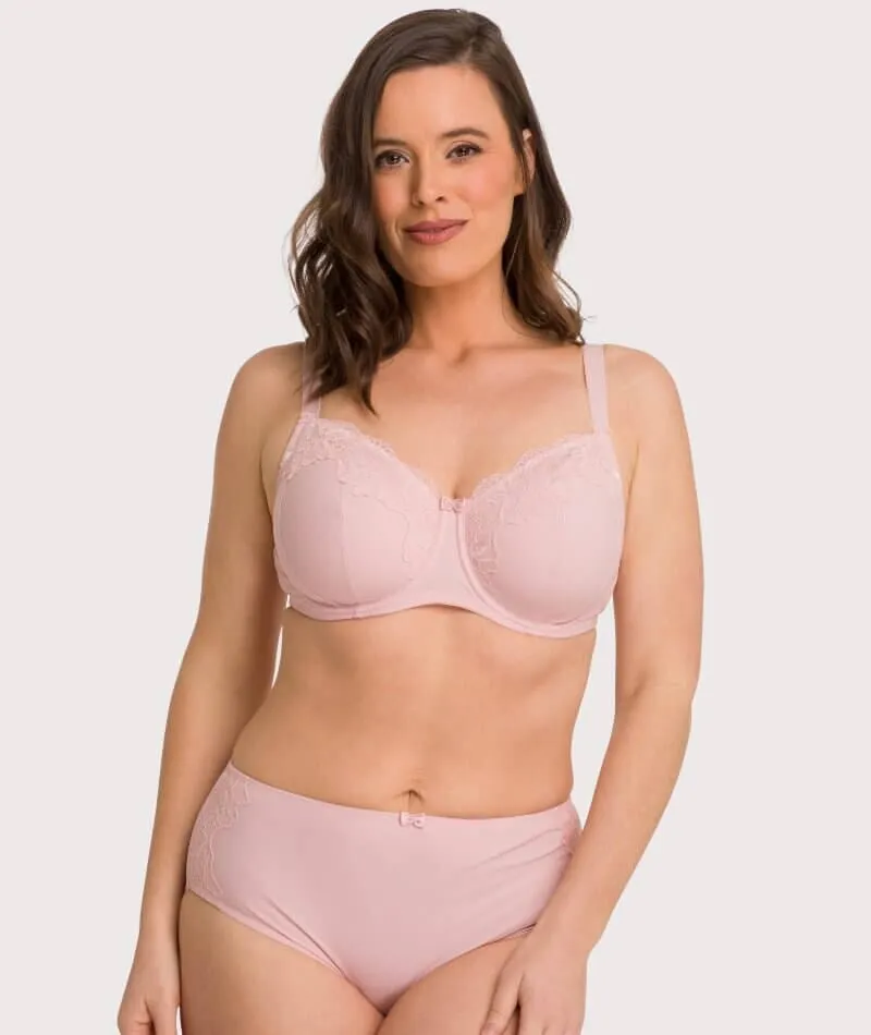 Ava & Audrey Jacqueline Full Cup Underwired Bra 2 Pack - Black/Blush