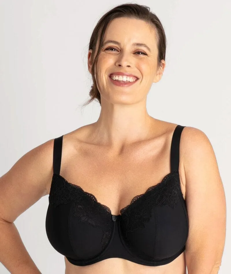 Ava & Audrey Jacqueline Full Cup Underwired Bra 2 Pack - Black/Blush