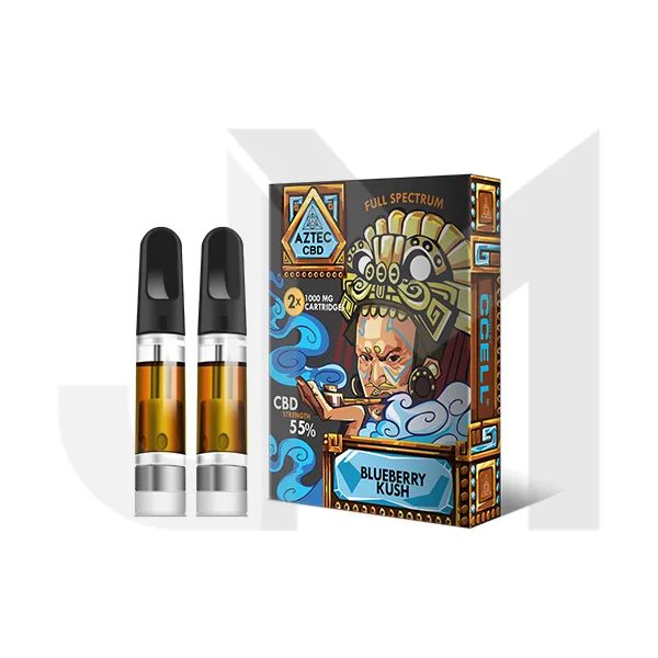 Aztec CBD 2 x 1000mg Cartridge Kit - 1ml