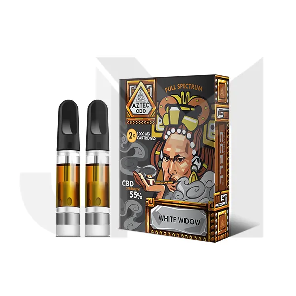 Aztec CBD 2 x 1000mg Cartridge Kit - 1ml