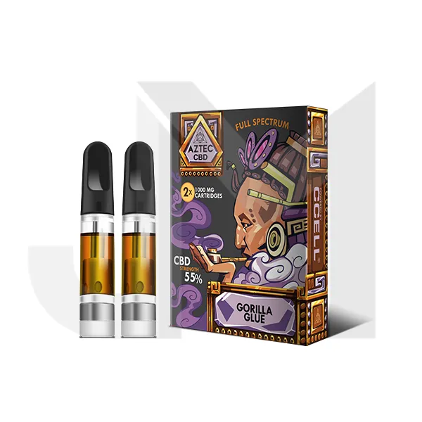 Aztec CBD 2 x 1000mg Cartridge Kit - 1ml
