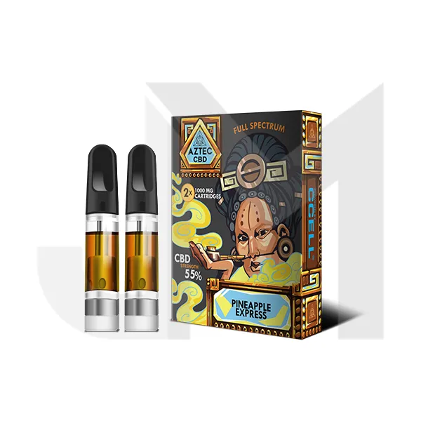 Aztec CBD 2 x 1000mg Cartridge Kit - 1ml