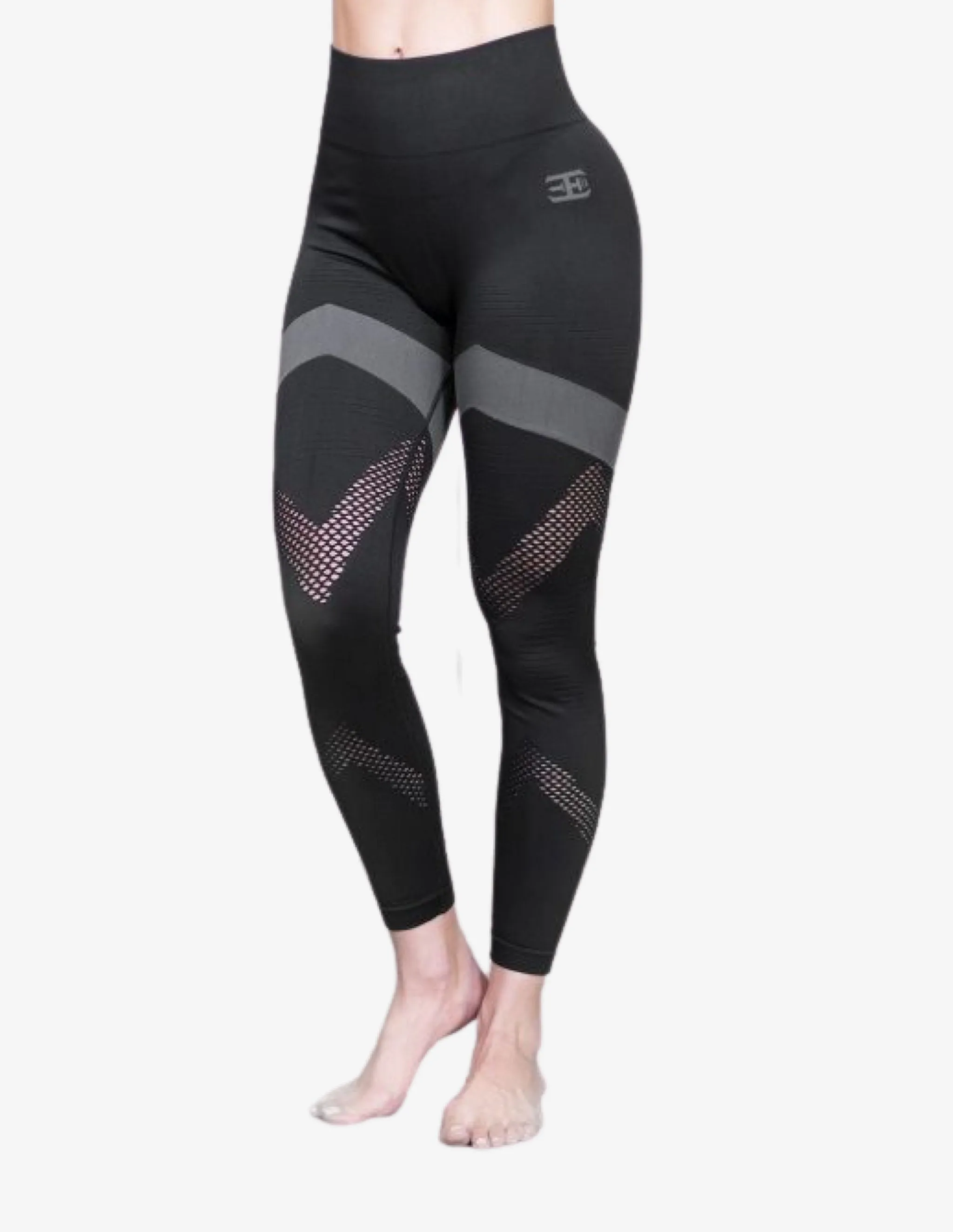 AZTEC Seamless Legging High Waist – Black / Grey
