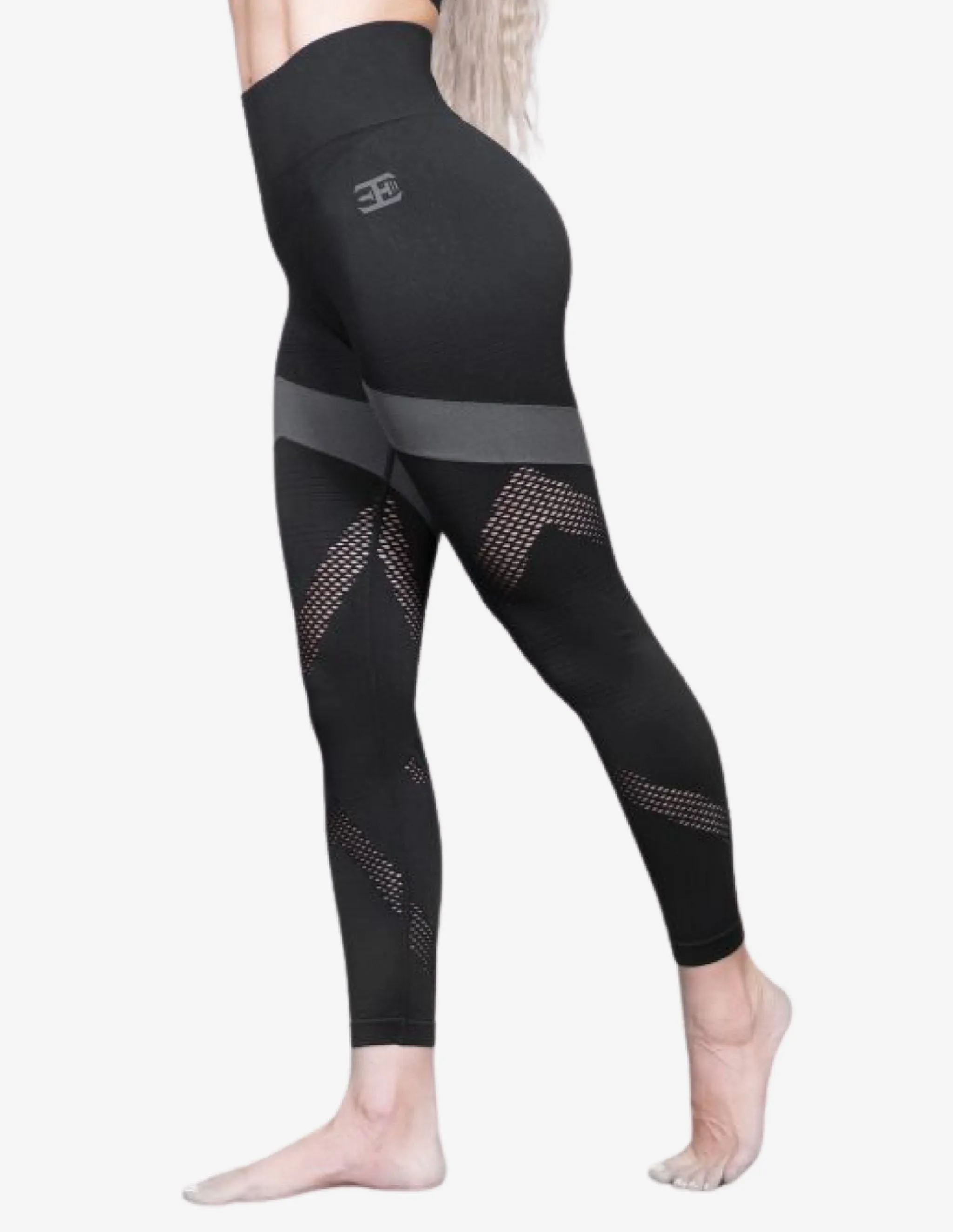 AZTEC Seamless Legging High Waist – Black / Grey