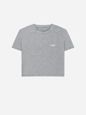 B-Relaxed Crop Organic T-Shirt | Grey