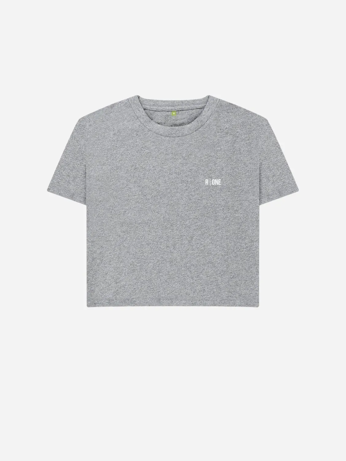 B-Relaxed Crop Organic T-Shirt | Grey