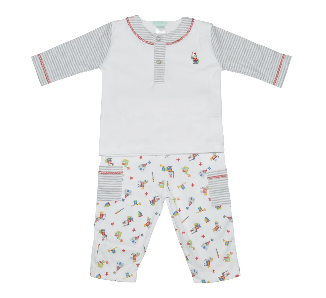 Baby Boy's Knights and Castles Print Pants Set