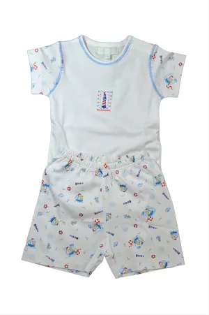 Baby Boy's Nautical Onesie Short Set