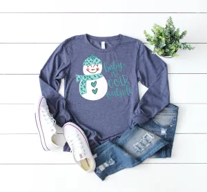 Baby It's Cold - Long Sleeved Navy