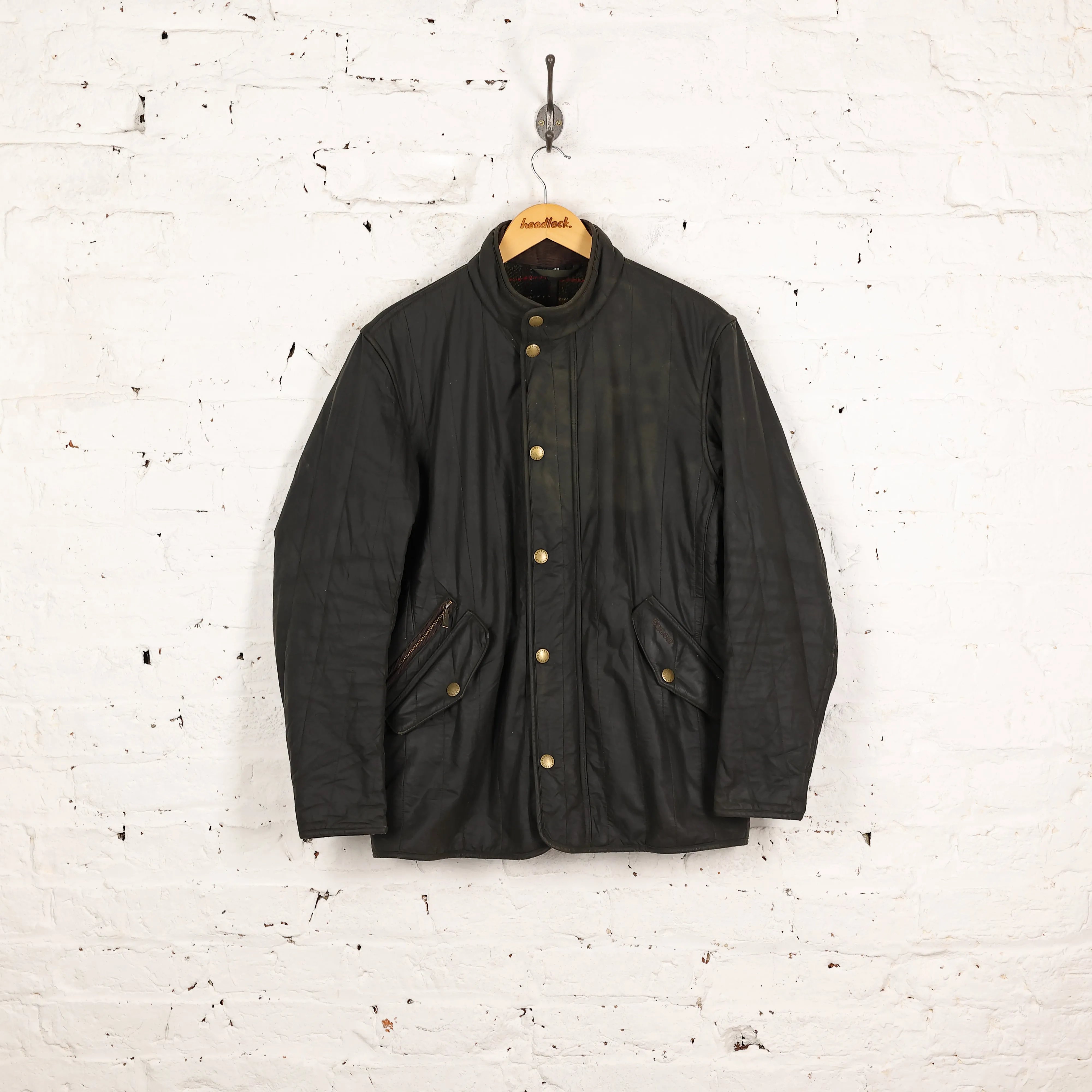 Barbour Quilt Wax Jacket - Green - S
