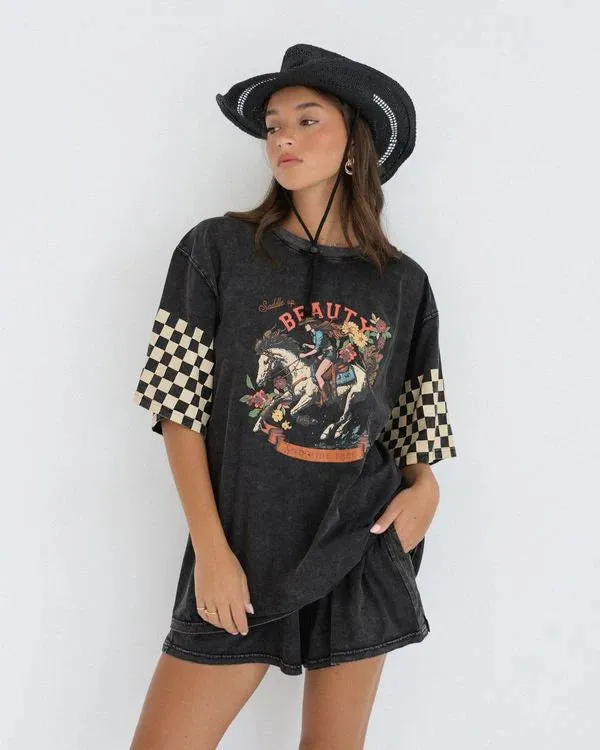 Beauty Tee - Charcoal