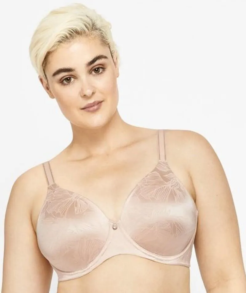 Berlei Lift and Shape Non-Padded Underwire Bra - Contemporary Floral Pearl Nude