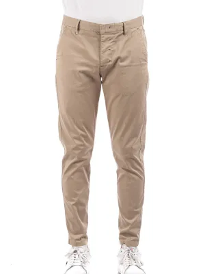 Berna M Chinos Slim Raso - Cammello