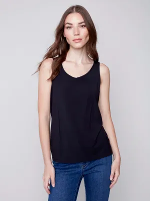Black Reversible Bamboo Tank