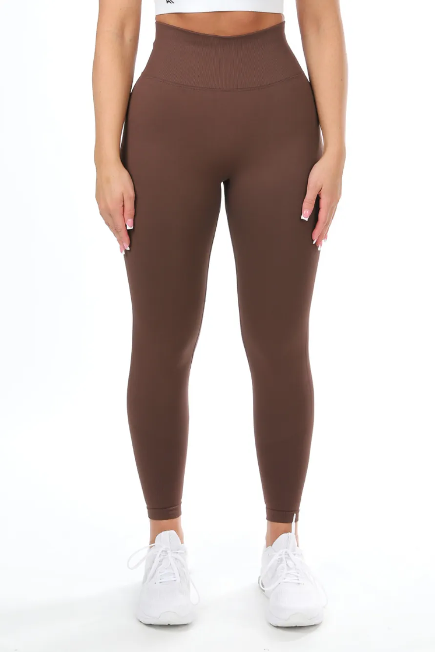 Blair Scrunch Bum Leggings Brown