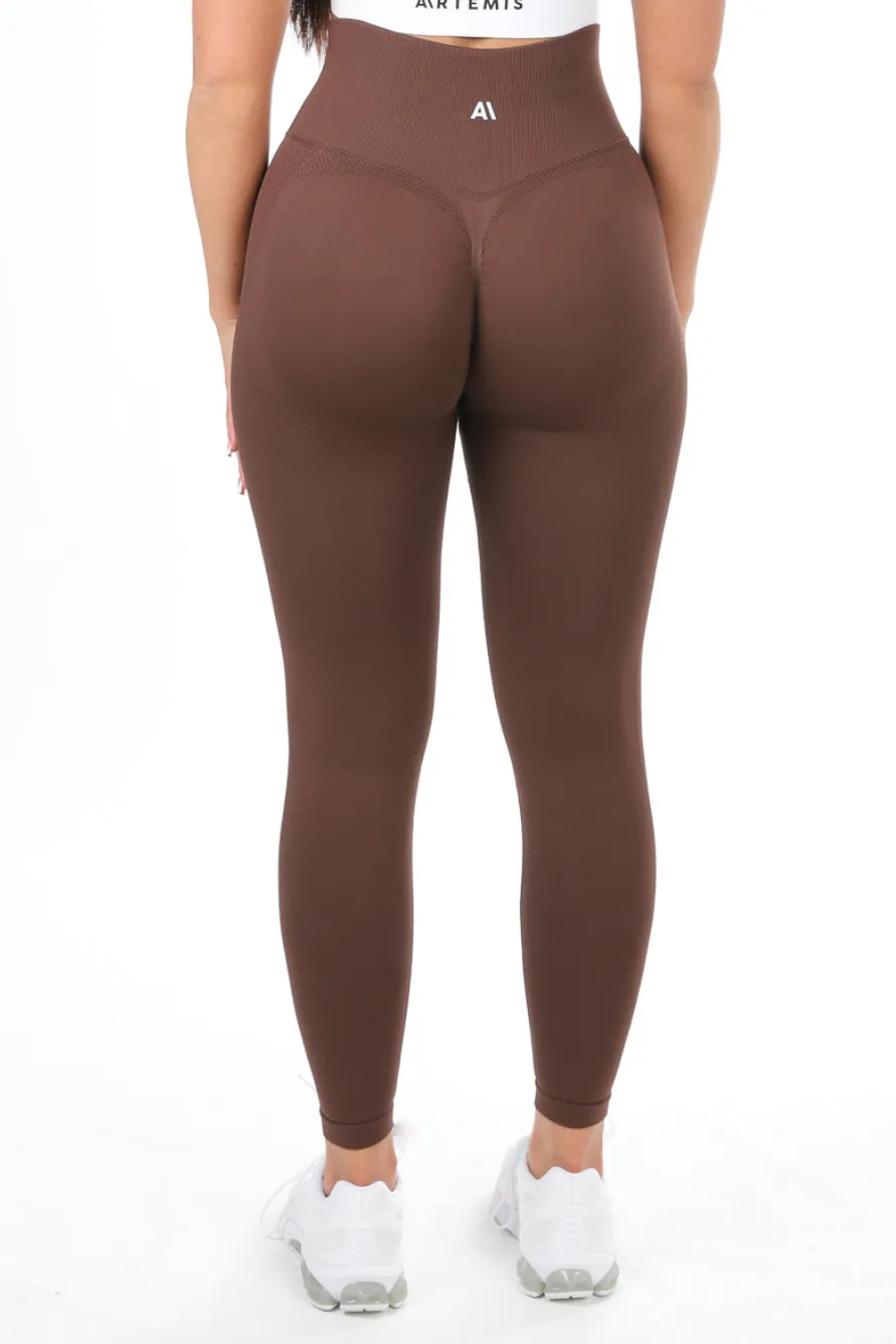Blair Scrunch Bum Leggings Brown