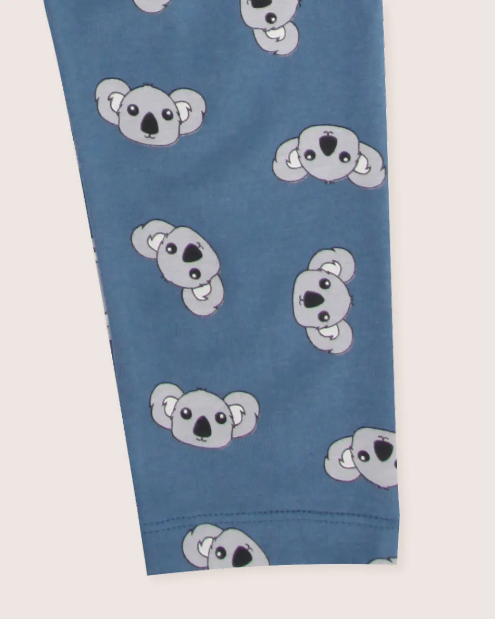 Blue Koala Print Dungarees