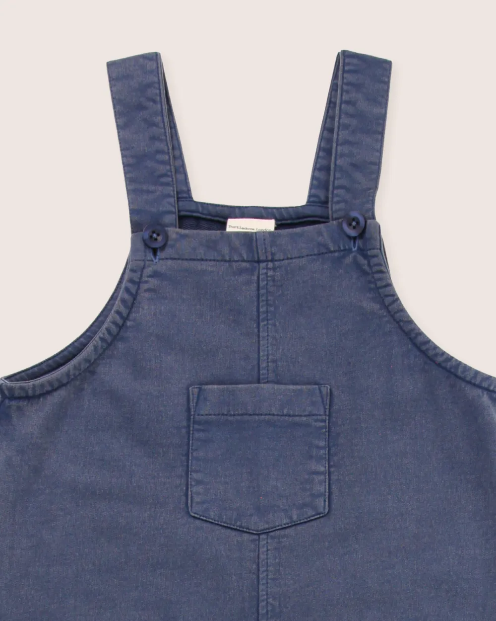 Blue Zebra Head Print On Leg Dungarees