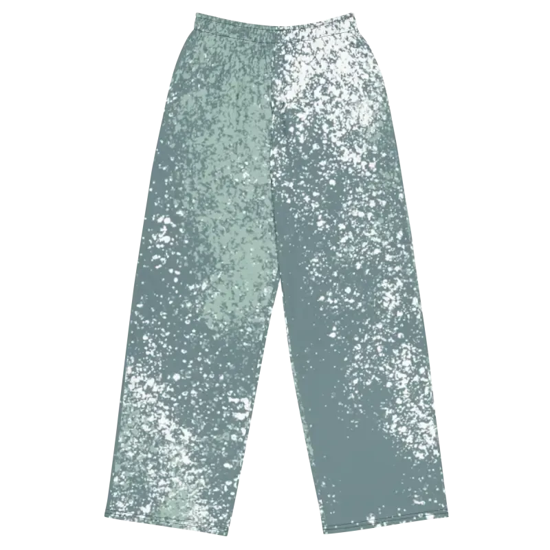 Bold Abstract Wide Leg Pants for Sustainable Style