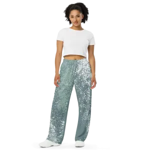 Bold Abstract Wide Leg Pants for Sustainable Style