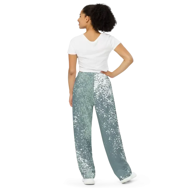 Bold Abstract Wide Leg Pants for Sustainable Style