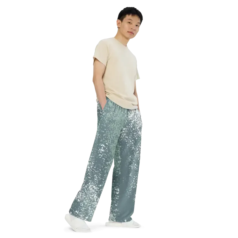 Bold Abstract Wide Leg Pants for Sustainable Style