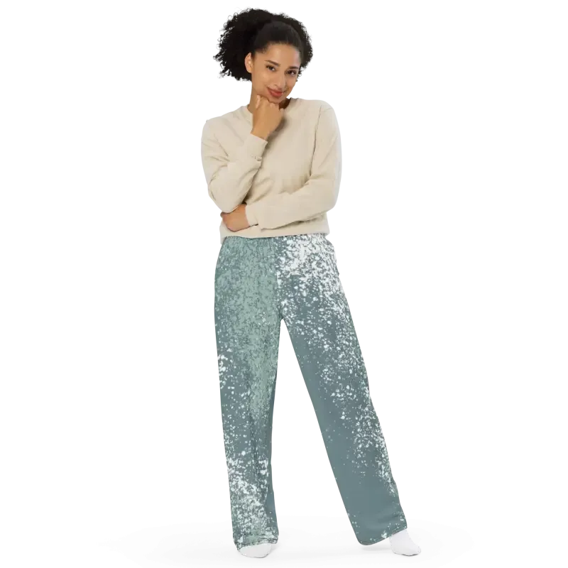 Bold Abstract Wide Leg Pants for Sustainable Style