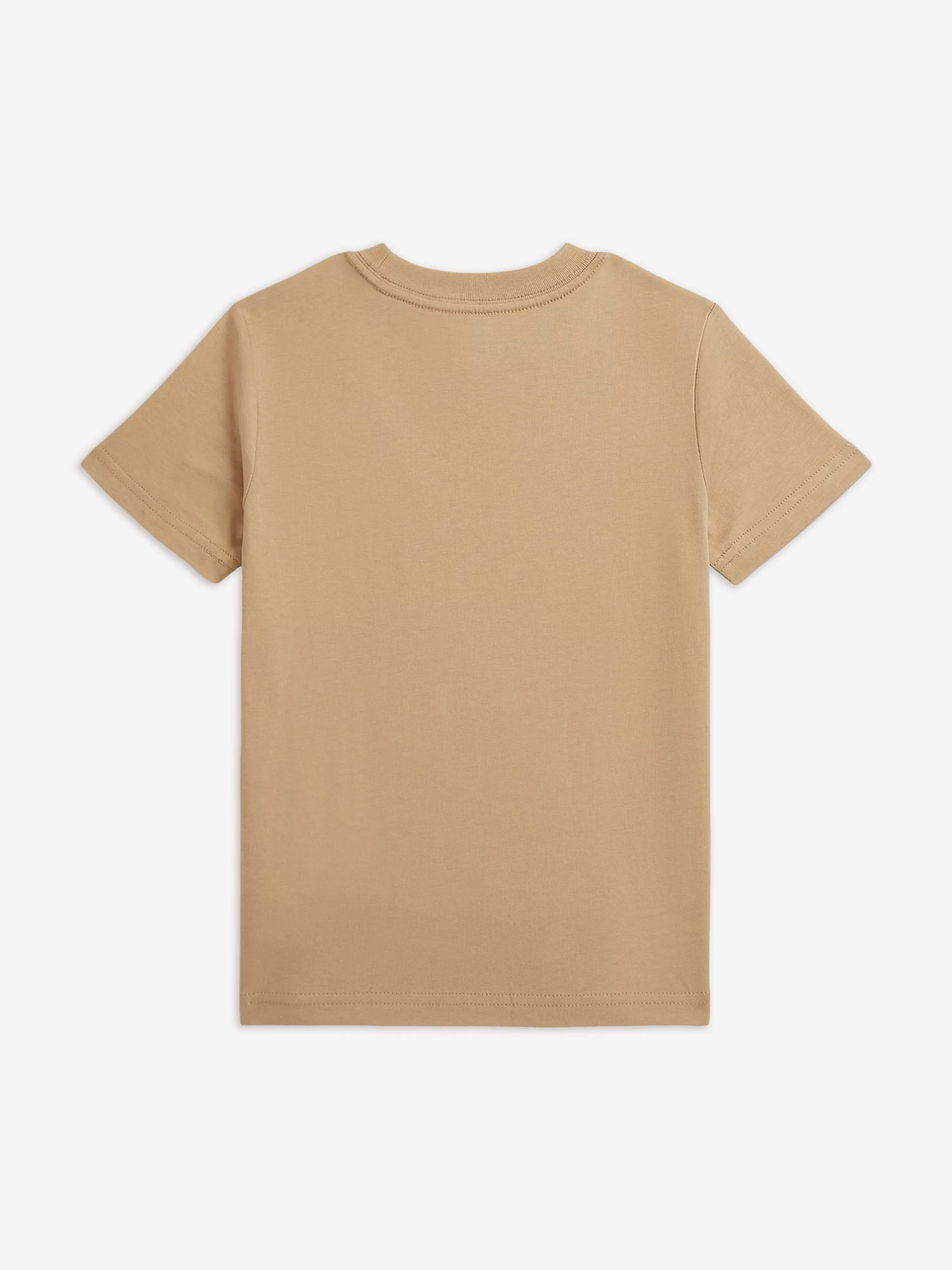 Boys Jersey Pocket T-Shirt in Beige