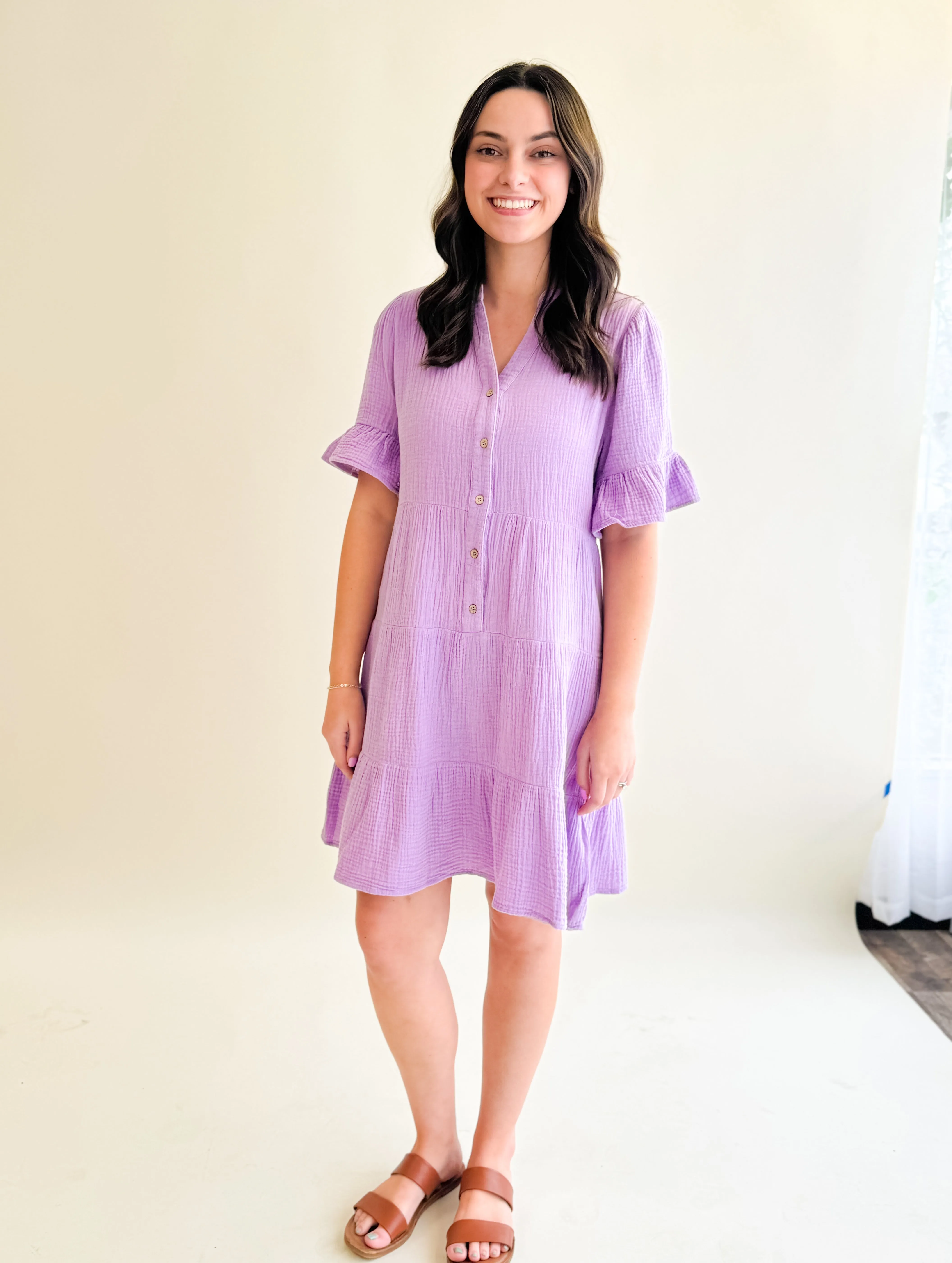 Breezy Muslin Mini Dress